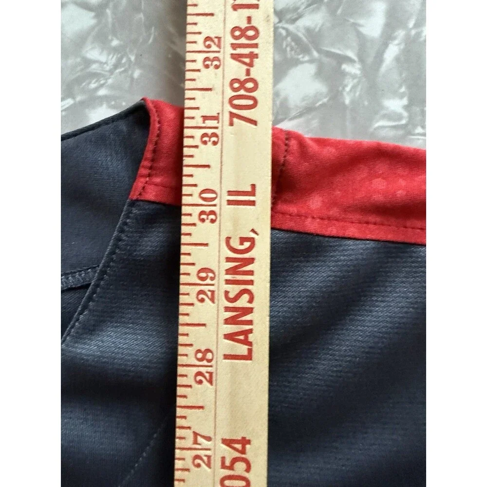 MLB Chicago Cubs Gray/Red Button-Front Baseball Jersey - 2XL